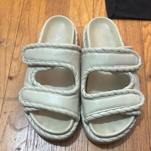 MIA Kids Cream Slide Sandals